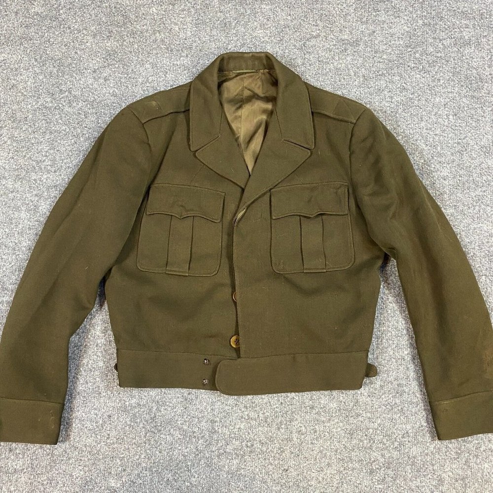 Army Ike Military Wool Jacket Vintage WWII 1940's 1950's